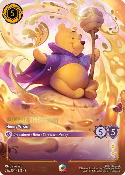 Winnie the Pooh enchanted card from Disney Lorcana